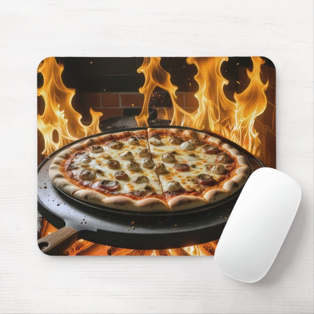 Mousepad Pizza cozida (Com mouse)