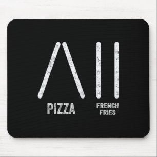 Mousepad Pizza E Batatas Fritas Esqui Estilo - Esqui Divert