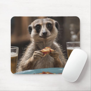 Mousepad "Pizza e Portas: Quebra perfeita de lanche de um M