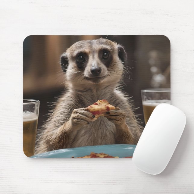 Mousepad "Pizza e Portas: Quebra perfeita de lanche de um M (Com mouse)