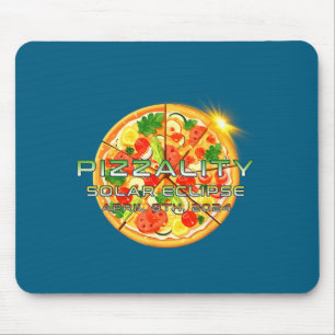 Mousepad Pizza Eclipse Solar Pizzalidade Eclipse Fofa