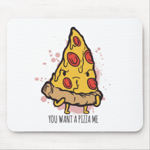 Mousepad Pizza Engraçado Foodie Say Design