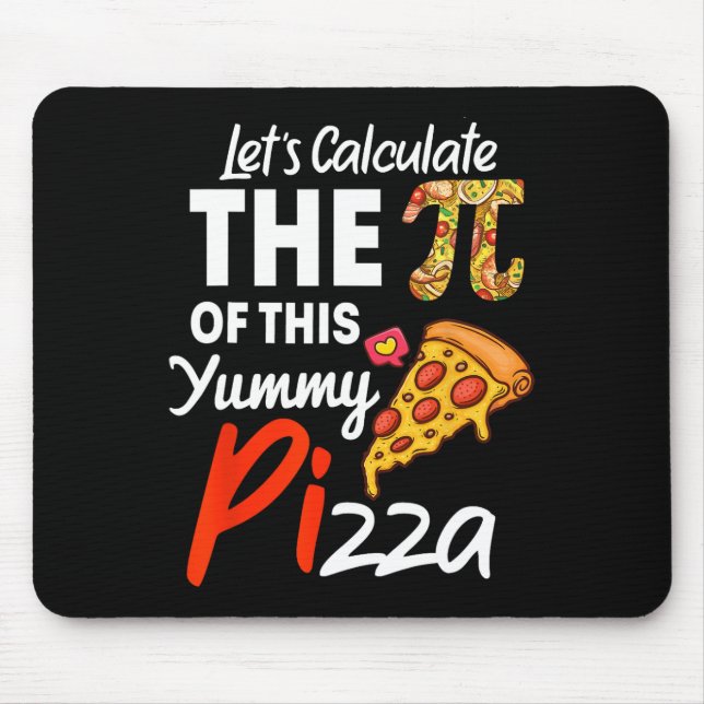 Mousepad Pizza Nacional Pi Day Pun Engraçado Professor De M (Frente)
