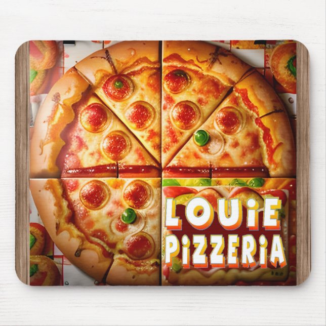 Mousepad Pizza Pizzeria Design (Frente)