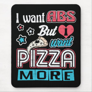 Mousepad Pizza vs Abs - Dieta em Massa - Novidade Engraçada