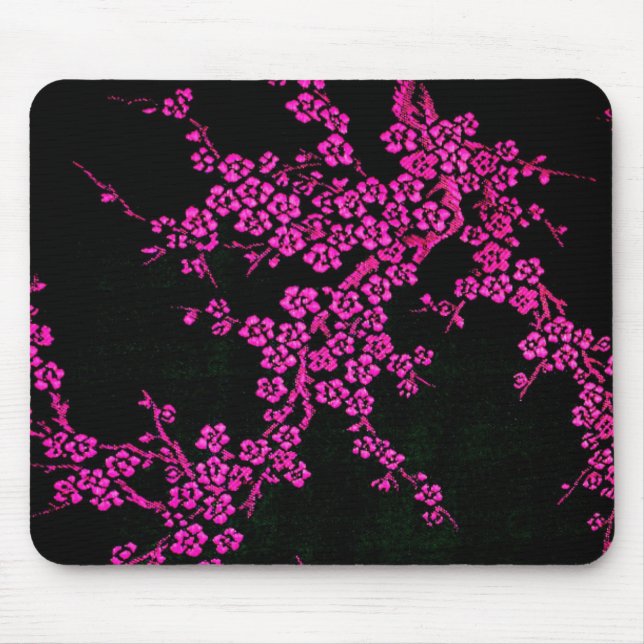 Mousepad Placa de design floral oriental (Frente)