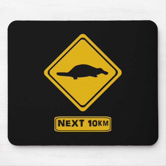 Mousepad placa de estrada de platypus (Frente)
