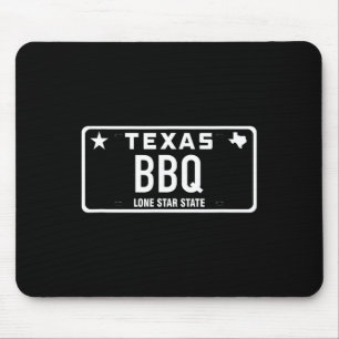 Mousepad Placa de Licença de Texas Bbq Comida Carne Tx Aust