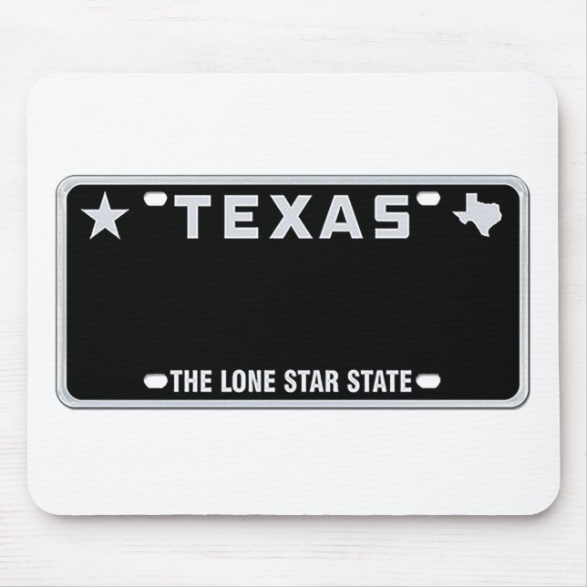 Mousepad Placa de Licença do Texas (Frente)