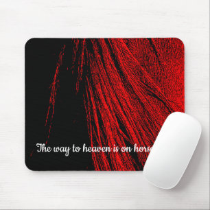 Mousepad Placa de Mouse Abstrato de Mouse Red Horse