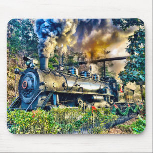 Mousepad Placa de Mouse com Comboio de Vapor Feriado