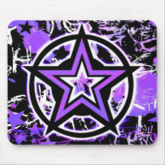 Mousepad Placa de Mouse com Gráfico de Estrela Roxa
