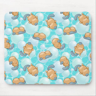 Mousepad Placa de Mouse Cute Platypus Kawaii - Pastel Adorá