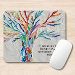 Mousepad Placa de Mouse da Árvore de Cotação Motivacional I<br><div class="desc">Este mouse decorativo apresenta uma árvore mosaica em cores do arco-íris e espaço para sua citação inspiracional favorita. Use a opção Personalizar mais para alterar o tamanho, o estilo ou a cor do texto, se desejar. Porque nós criamos nosso próprio trabalho de arte você não encontrará essa imagem exata de...</div>