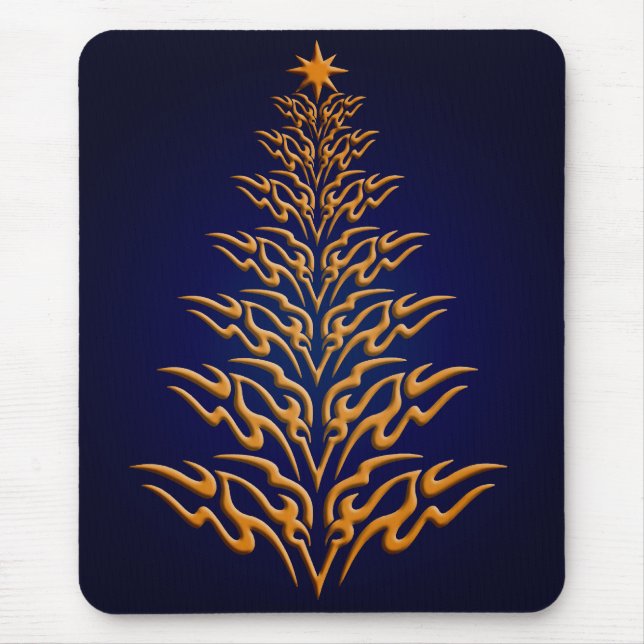 Mousepad Placa de Mouse da Árvore de Natal Na moda (Frente)