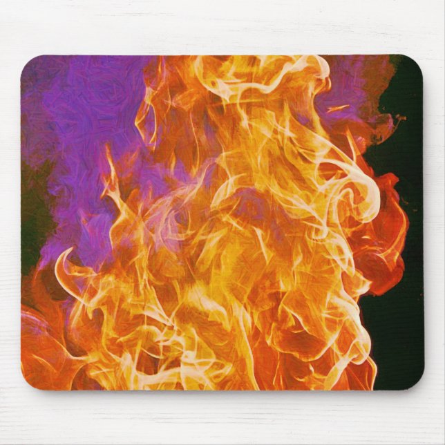 Mousepad Placa de Mouse de Abstrato de Arte de Fogo Quente (Frente)