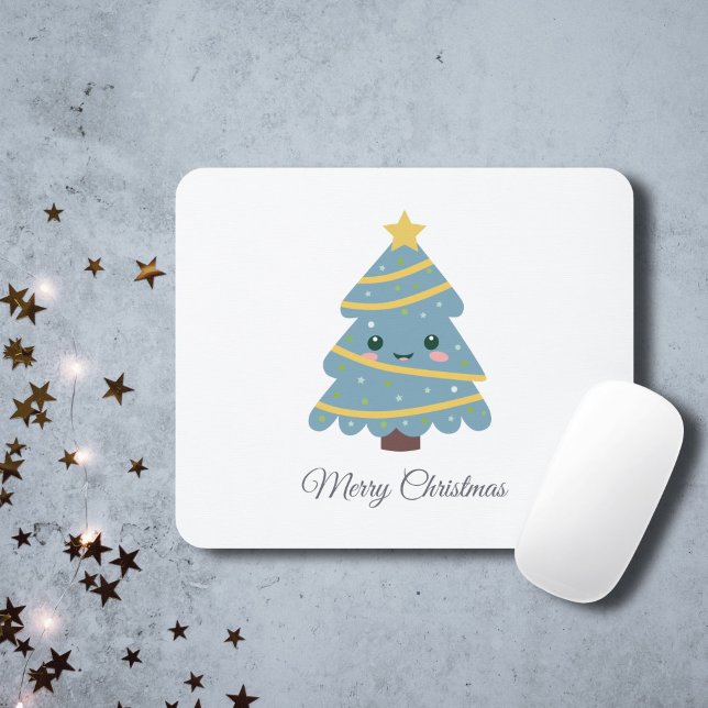 Mousepad Placa de Mouse de Árvore de Natal Bonita (Cute Christmas Tree Mouse Pad)