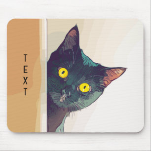 Mousepad Placa de Mouse de Design de Gato de Pico Bonito