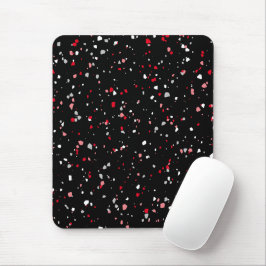 Mousepad Placa de Mouse de Padrão de Trendy, Vermelho Negro