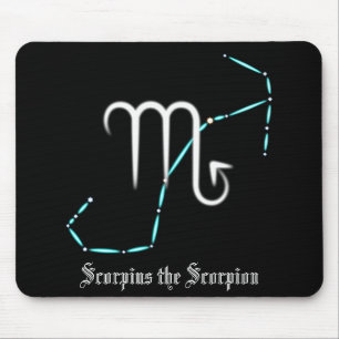 Mousepad Placa de Mouse Escorpião de Constelação Zodiac