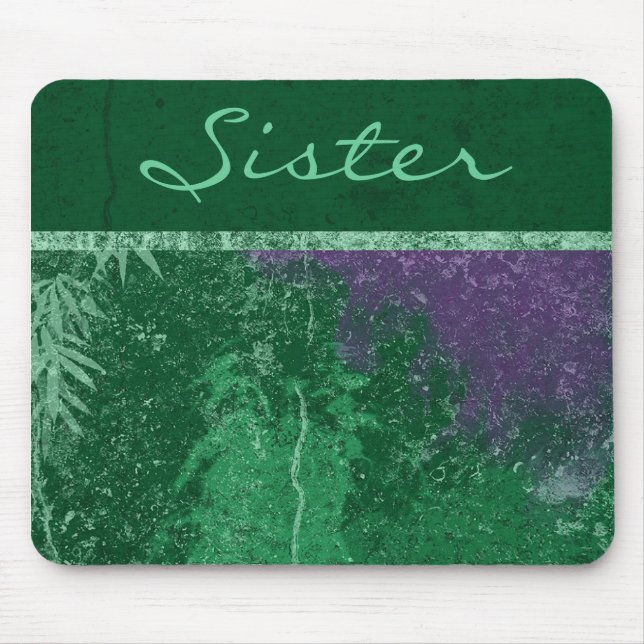 Mousepad Placa de Mouse "Irmã" Tóxica Avatar Verde (Frente)