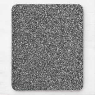 Mousepad Placa de Mouse Metálico Sparkle com Glitter Silver