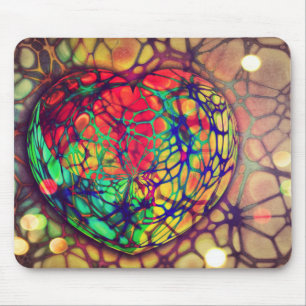 Mousepad Placa de Mouse Mosaico do Heart Beat Art
