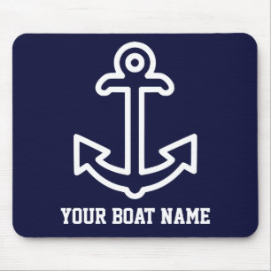 Mousepad Placa de Mouse Personalizada com Âncora de Barco