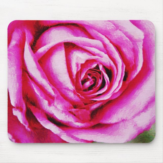 Mousepad Placa de Mouse Rosa Rosa Rosa Rosa Brilhante (Frente)