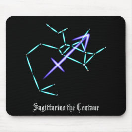 Mousepad Placa de Mouse Sagittariário da Constelação Zodiac