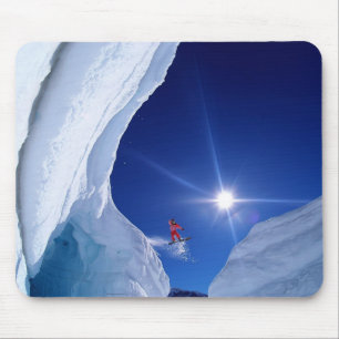 Mousepad Placa de Mouse Snowboarder de inverno