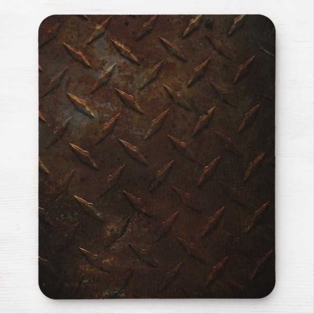 Mousepad Placa de Mouse Urbano de Grunge de Aço Estampado I (Frente)