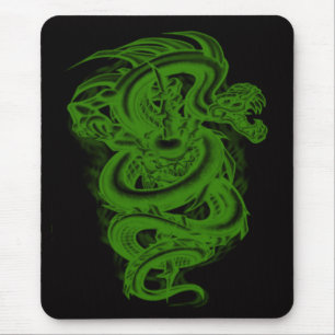 Mousepad Placa de Mouse Verde Serpente