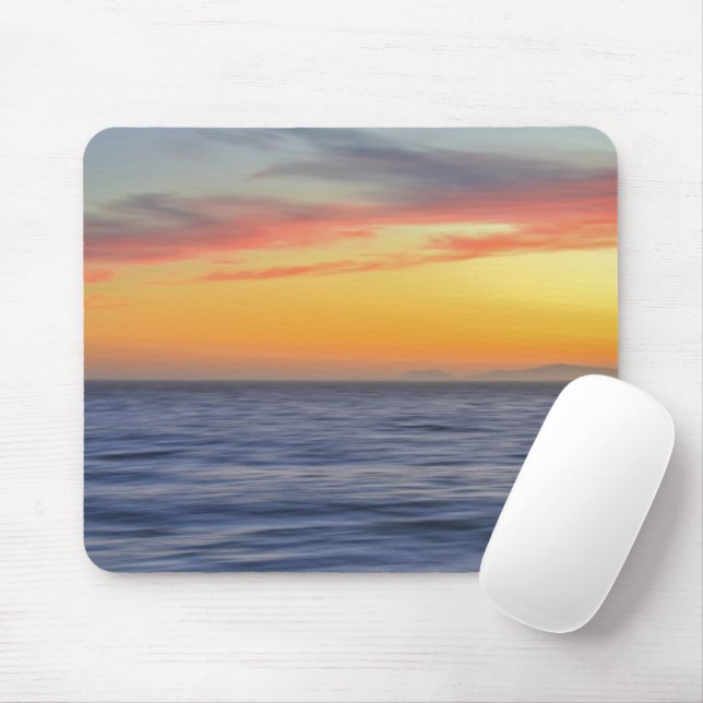 Mousepad Placa de Rato de Água Azul Profunda e Sunset (Com mouse)