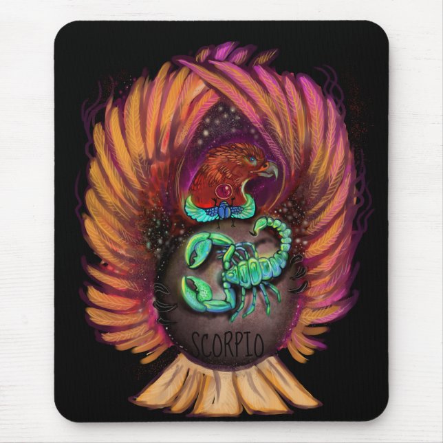 Mousepad Placa de Rato Scorpio Zodiac (Frente)