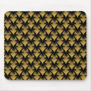 Mousepad Placa de som metropolitana de Beige do ouro