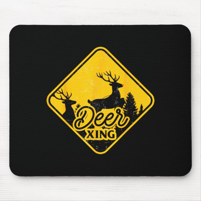 Mousepad Placa de Travessia de Veados Natal Xing Rena Diver (Frente)