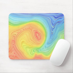 Mousepad Placa do mouse Abstrato de espiral líquido