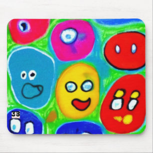 Mousepad Placa do mouse Abstrato Pet Rock