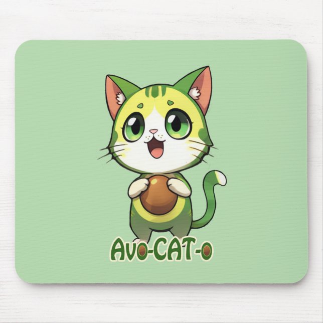 Mousepad Placa do mouse Avo-CAT-o (Frente)