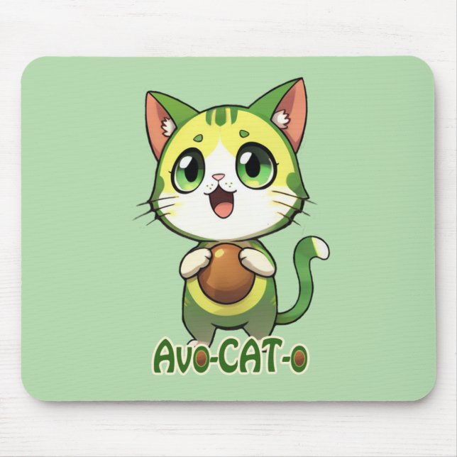 Mousepad Placa do mouse Avo-CAT-o (Frente)