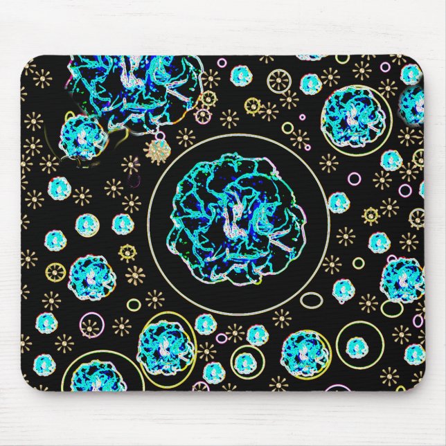 Mousepad Placa do mouse azul celestial (Frente)