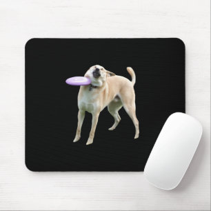 Mousepad Placa do Mouse Cachorro Frisbee