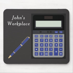 Mousepad Placa do mouse da calculadora e Caneta