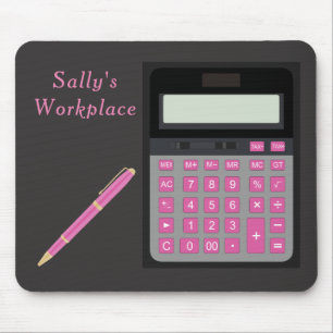 Mousepad Placa do mouse da calculadora e Caneta