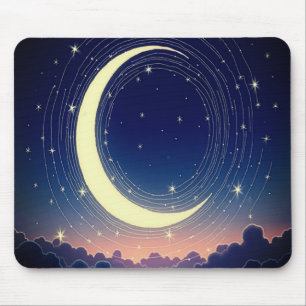 Mousepad Placa do mouse da lua - Acessório da mesa mágica