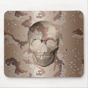 Mousepad Placa do Mouse de Caveira do Deserto 3D