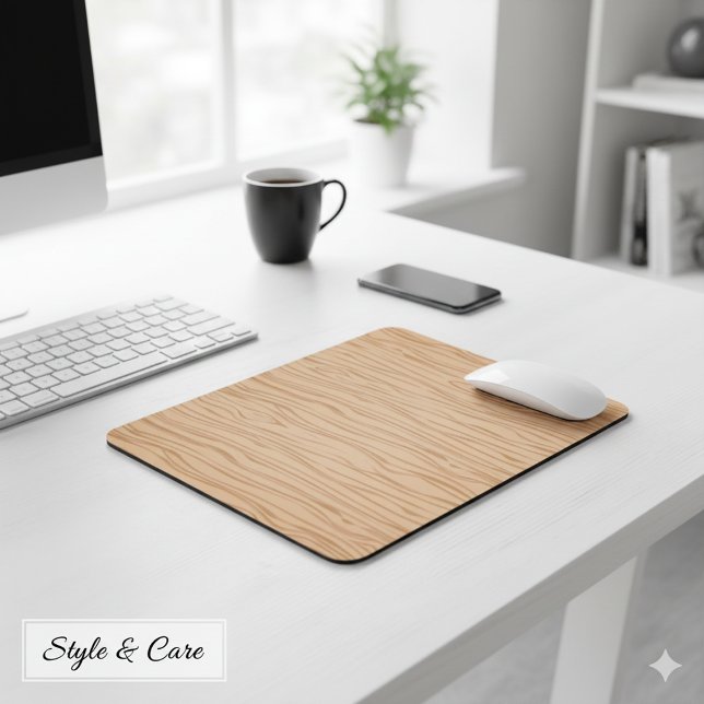 Mousepad Placa do mouse de grão de madeira suave projetada  (Smooth Wood Grain Mouse Pad Designed for Daily Use)