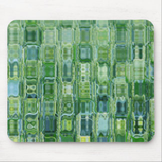 Mousepad Placa do mouse de vidro verde Abstrato