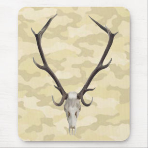 Mousepad Placa do mouse Deer Skull
